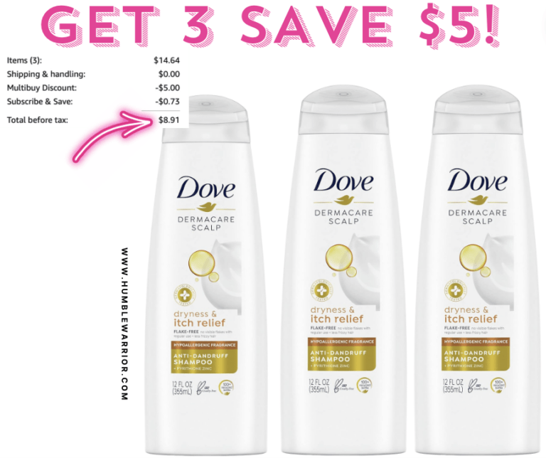 Dove DermaCare Anti-Dandruff Shampoo SAVINGS!!
